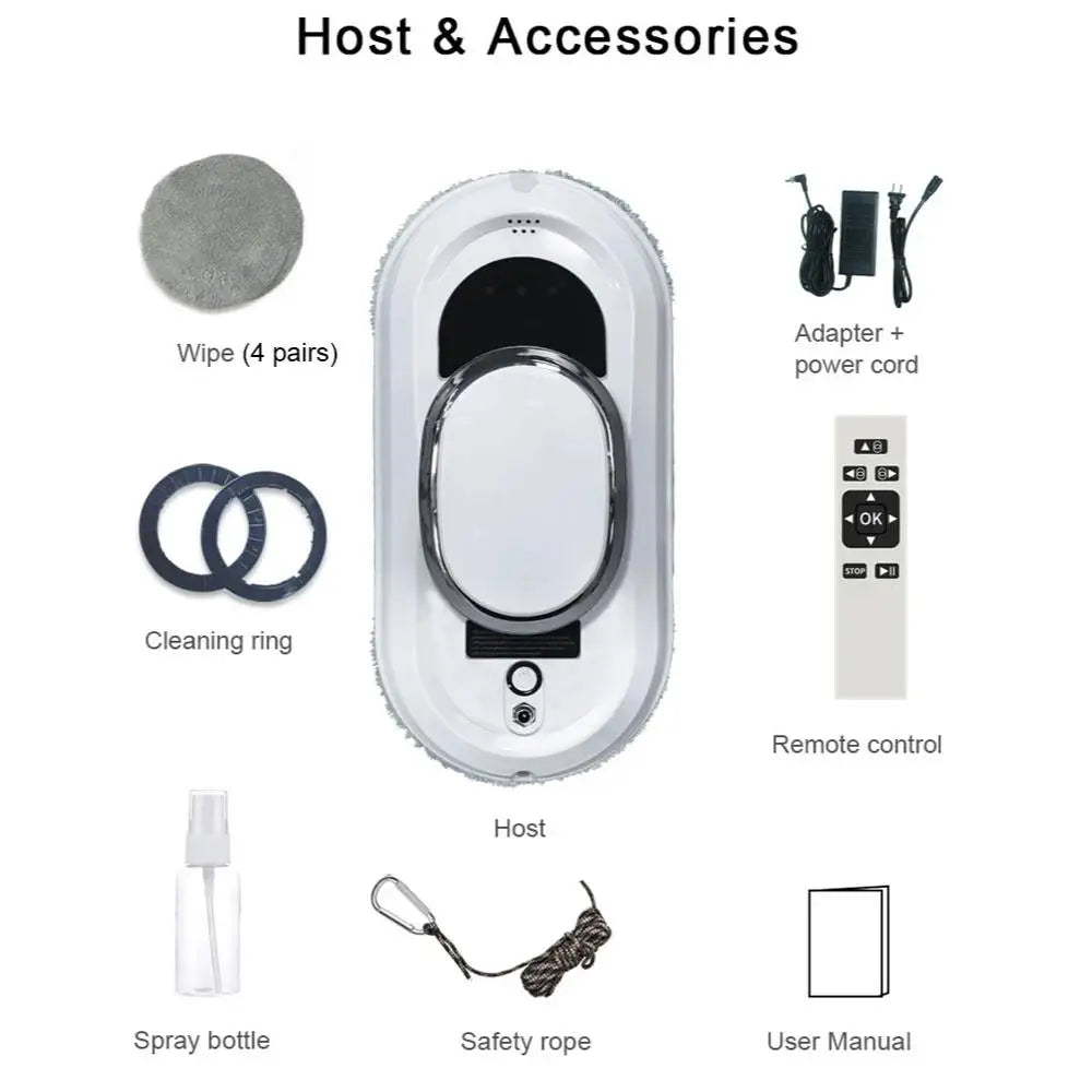 Inteligentny robot do mycia okien — elektryczny czyścik zdalnie sterowany